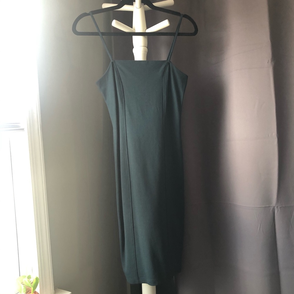 Emerald green mini dress